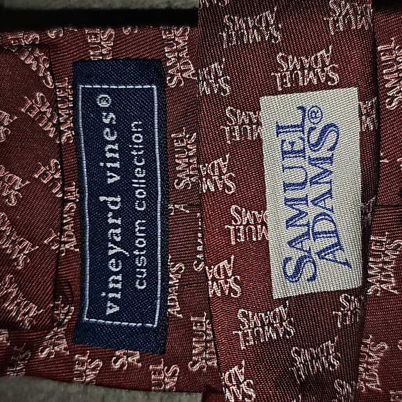 Vineyard Vines Custom Collection Samuel Adams 100% Silk Tie - Picture 6 of 8